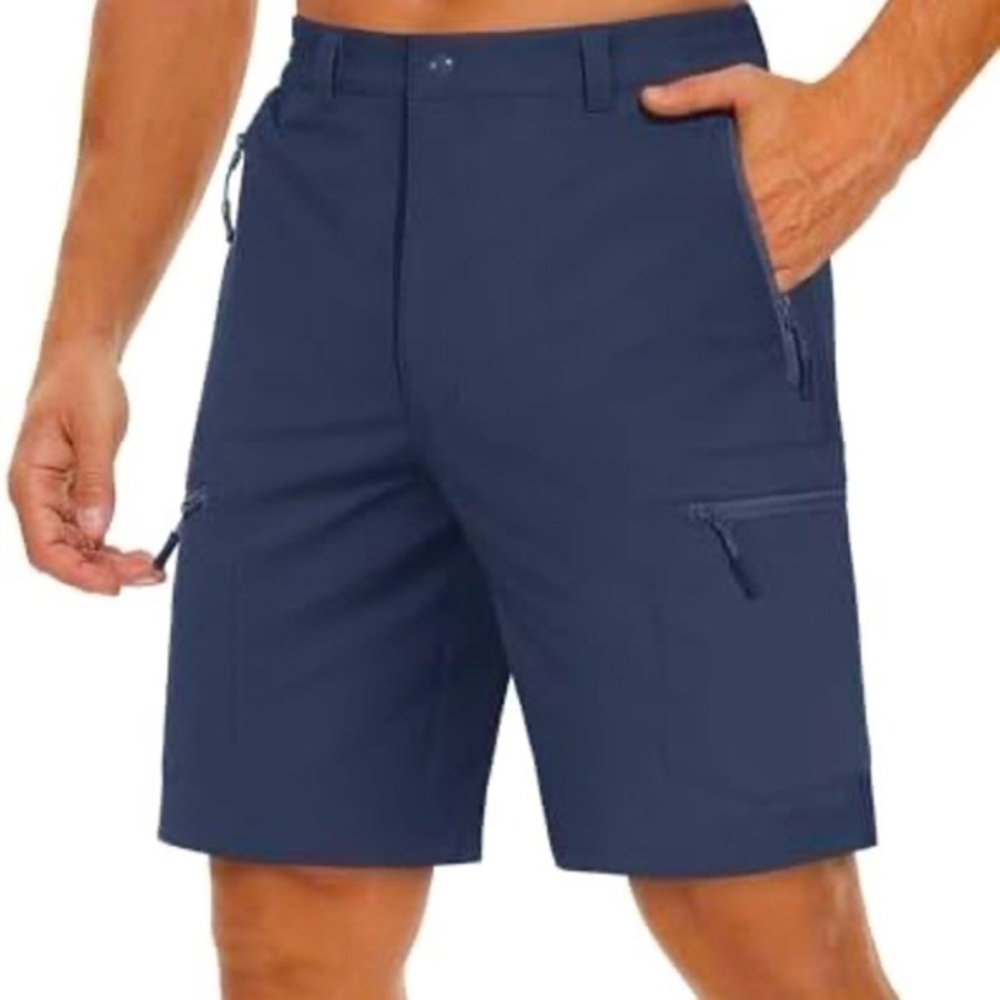 Tacvasen Men's Short M Hiking Cargo Golf Water Resistant Elastic Waist 5 Packet